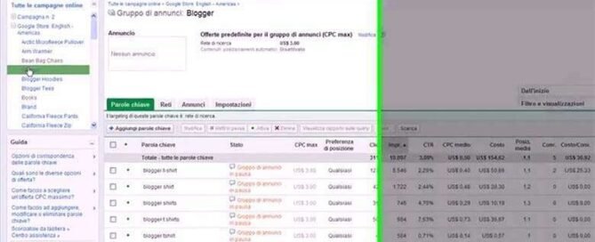 struttura dell’account di Google Adwords
