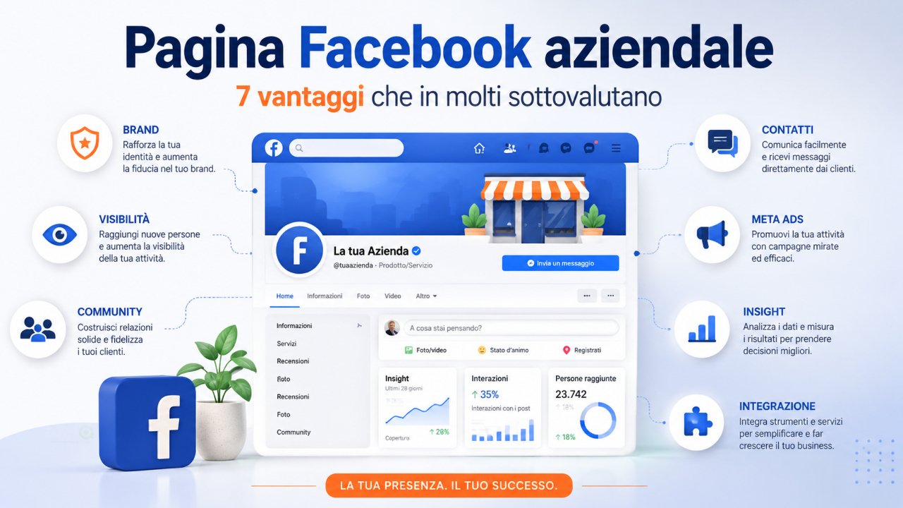 Pagina Facebook aziendale e principali vantaggi per marketing e business